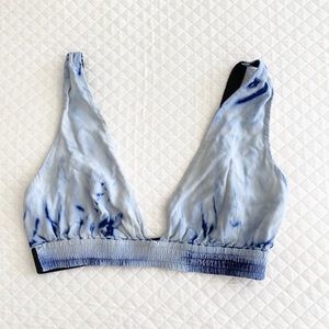 Blue Life Tie Dye Bralette Top, XS